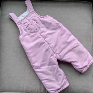 Baby Girl Snow Bibs/Pants